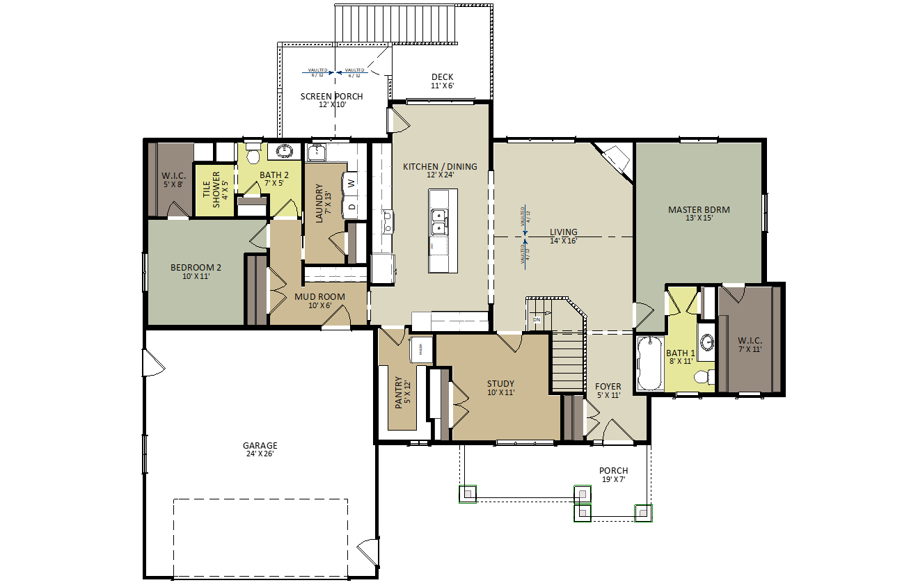 Reese First Floor Floor Plan